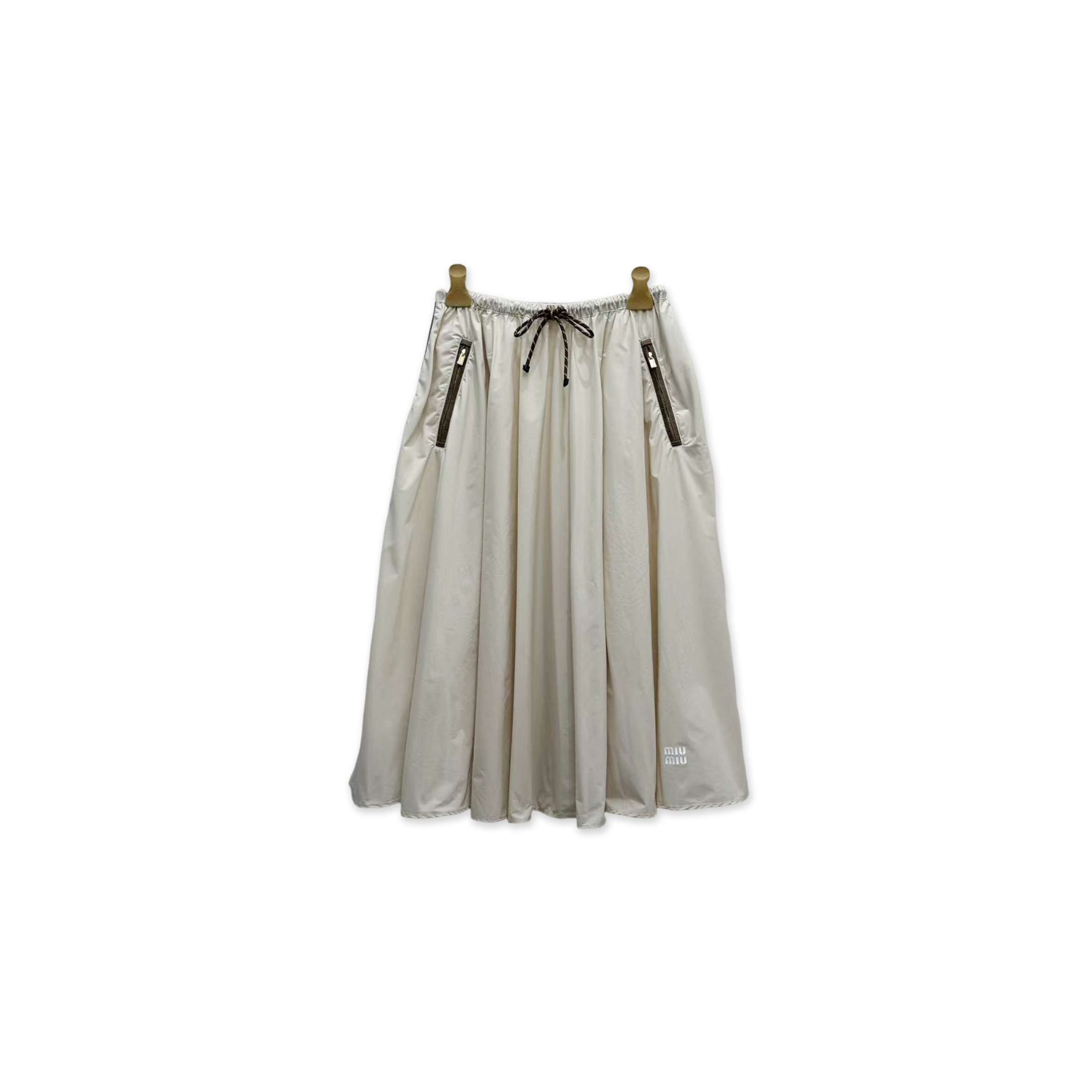 MIU MIU TECHNICAL FABRIC SKIRT MG2250